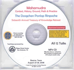 Mahamudra: Context, History, Ground, Path & Practice (MP3CD)