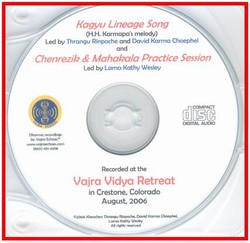 New Lineage Supplication Song & Chenrezig/Mahakala Practice Session (CD)