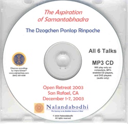 The Aspiration of Samantabhadra (MP3 CD)