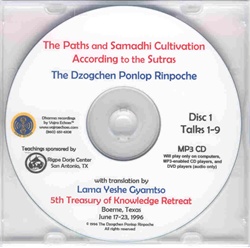 The Paths and Samadhi Cultivation According to the Sutras (MP3 CD)